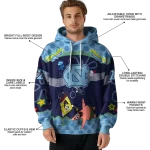 custom north carolina tar heels spongebob patrick star light blue navy hoodie best selling