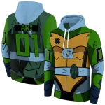 custom north carolina tar heels superhero armor light blue green hoodie best selling