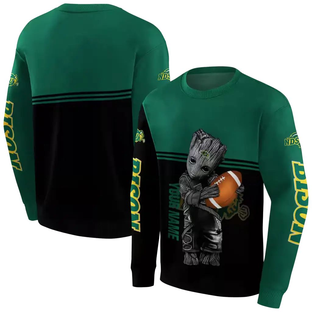 custom north dakota state bison baby groot green black hoodie premium grade custom north dakota state bison baby groot green black hoodie premium grade