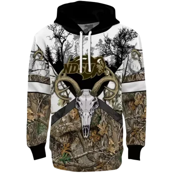 custom north dakota state bison forest silhouette hoodie best selling