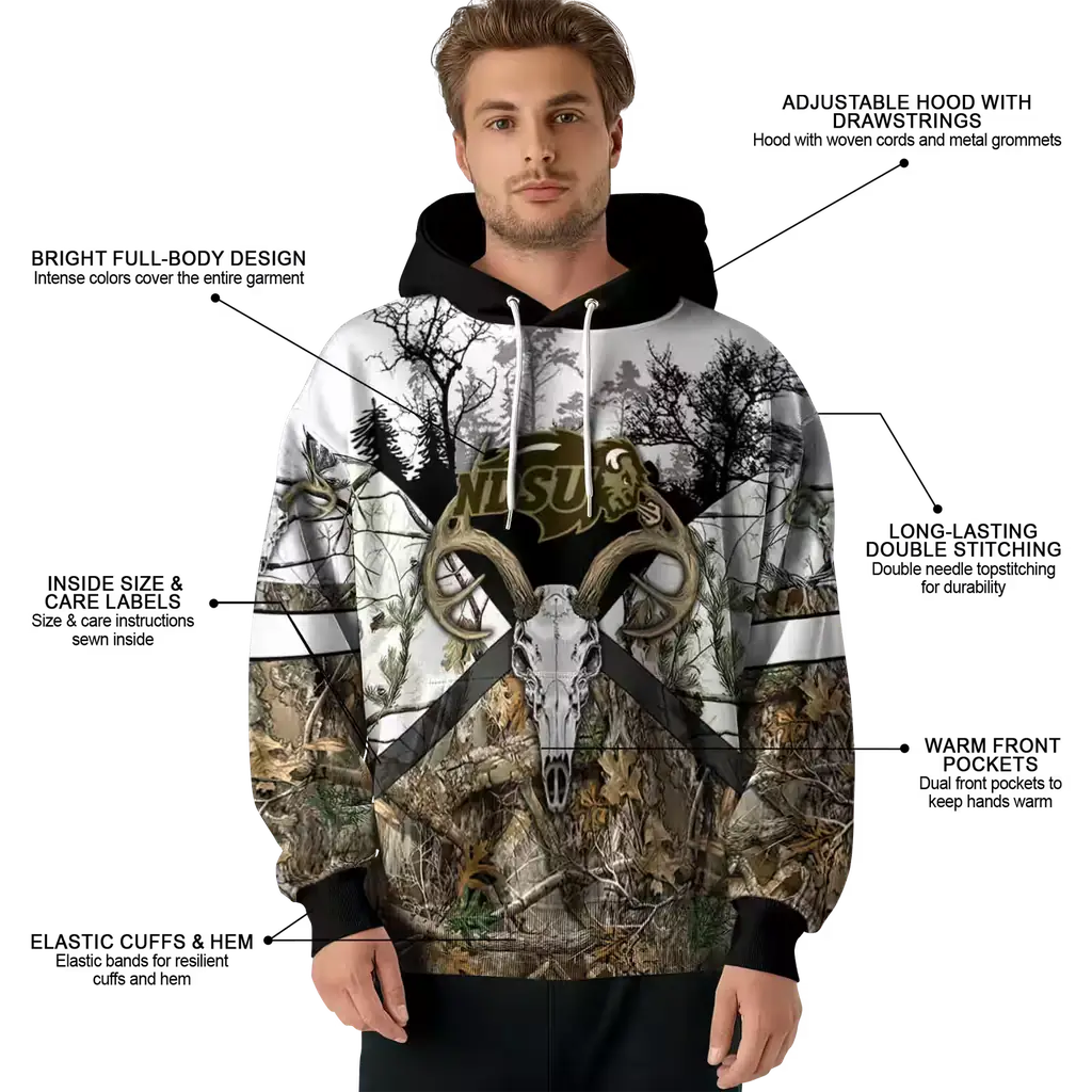 custom north dakota state bison forest silhouette hoodie latest model custom north dakota state bison forest silhouette hoodie latest model