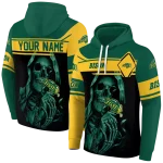 custom north dakota state bison grim reaper green black hoodie best selling