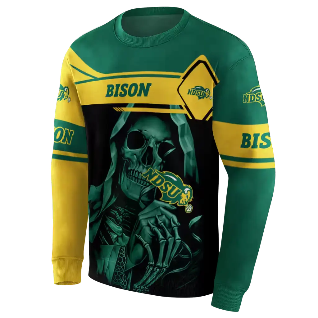 custom north dakota state bison grim reaper green black hoodie new arrival custom north dakota state bison grim reaper green black hoodie new arrival