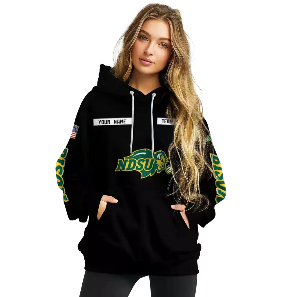 custom north dakota state bison punisher skull black hoodie high quality custom north dakota state bison punisher skull black hoodie high quality