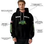 custom north dakota state bison punisher skull black hoodie best selling