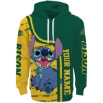 custom north dakota state bison stitch green hoodie best selling