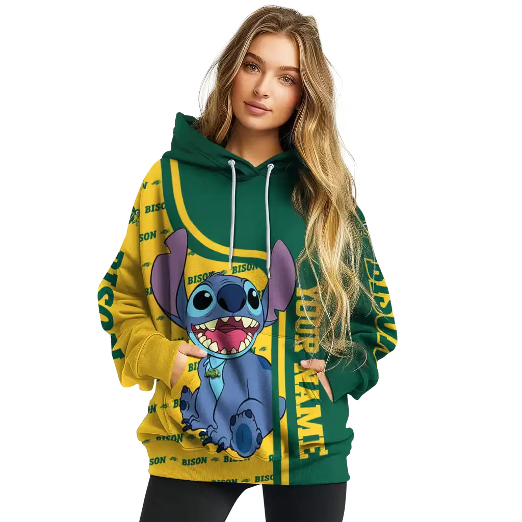 custom north dakota state bison stitch green hoodie high quality custom north dakota state bison stitch green hoodie high quality