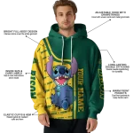 custom north dakota state bison stitch green hoodie best selling
