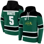 custom north dakota state bison striped pattern green hoodie best selling