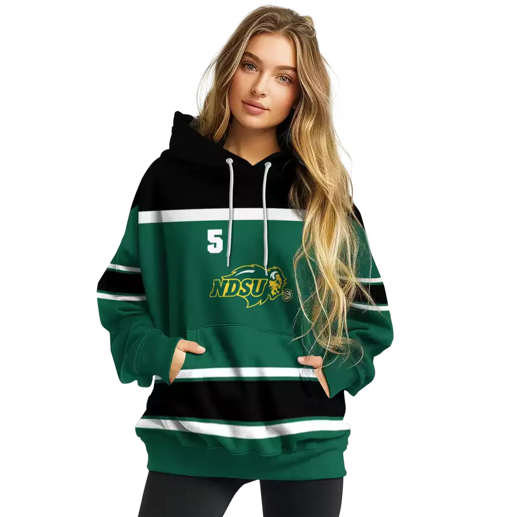 custom north dakota state bison striped pattern green hoodie high quality custom north dakota state bison striped pattern green hoodie high quality