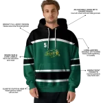 custom north dakota state bison striped pattern green hoodie best selling