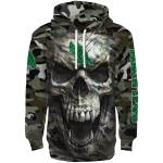 custom north texas mean green camo skull hoodie best selling