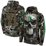 custom north texas mean green camo skull hoodie best selling