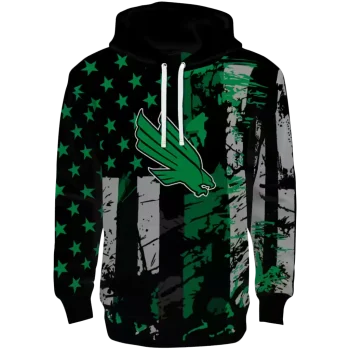 custom north texas mean green distressed flag green black hoodie best selling