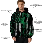 custom north texas mean green distressed flag green black hoodie best selling