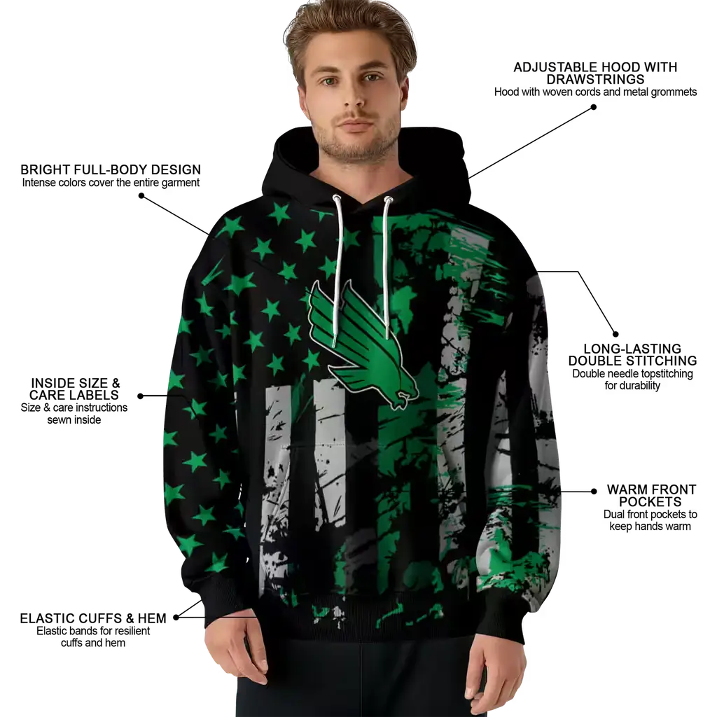 custom north texas mean green distressed flag green black hoodie latest model custom north texas mean green distressed flag green black hoodie latest model