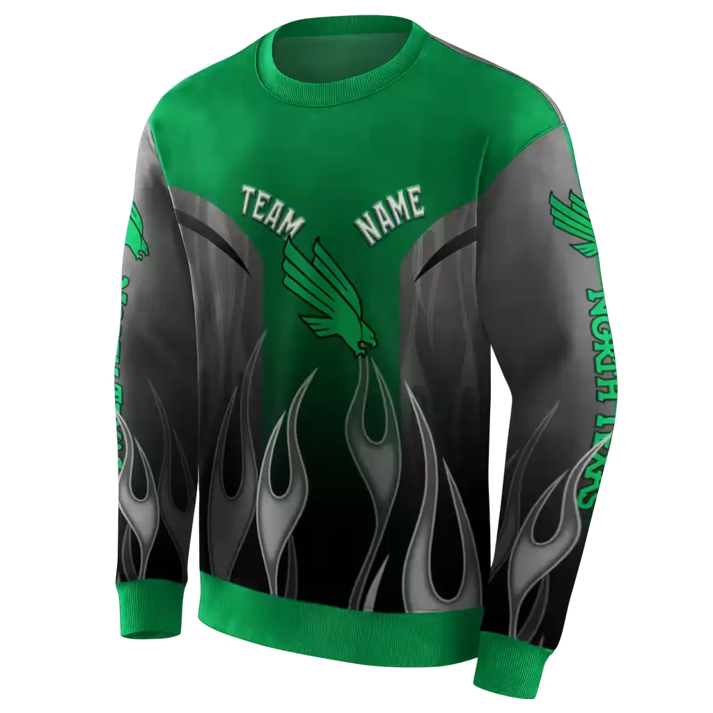 custom north texas mean green flame design green hoodie new arrival custom north texas mean green flame design green hoodie new arrival