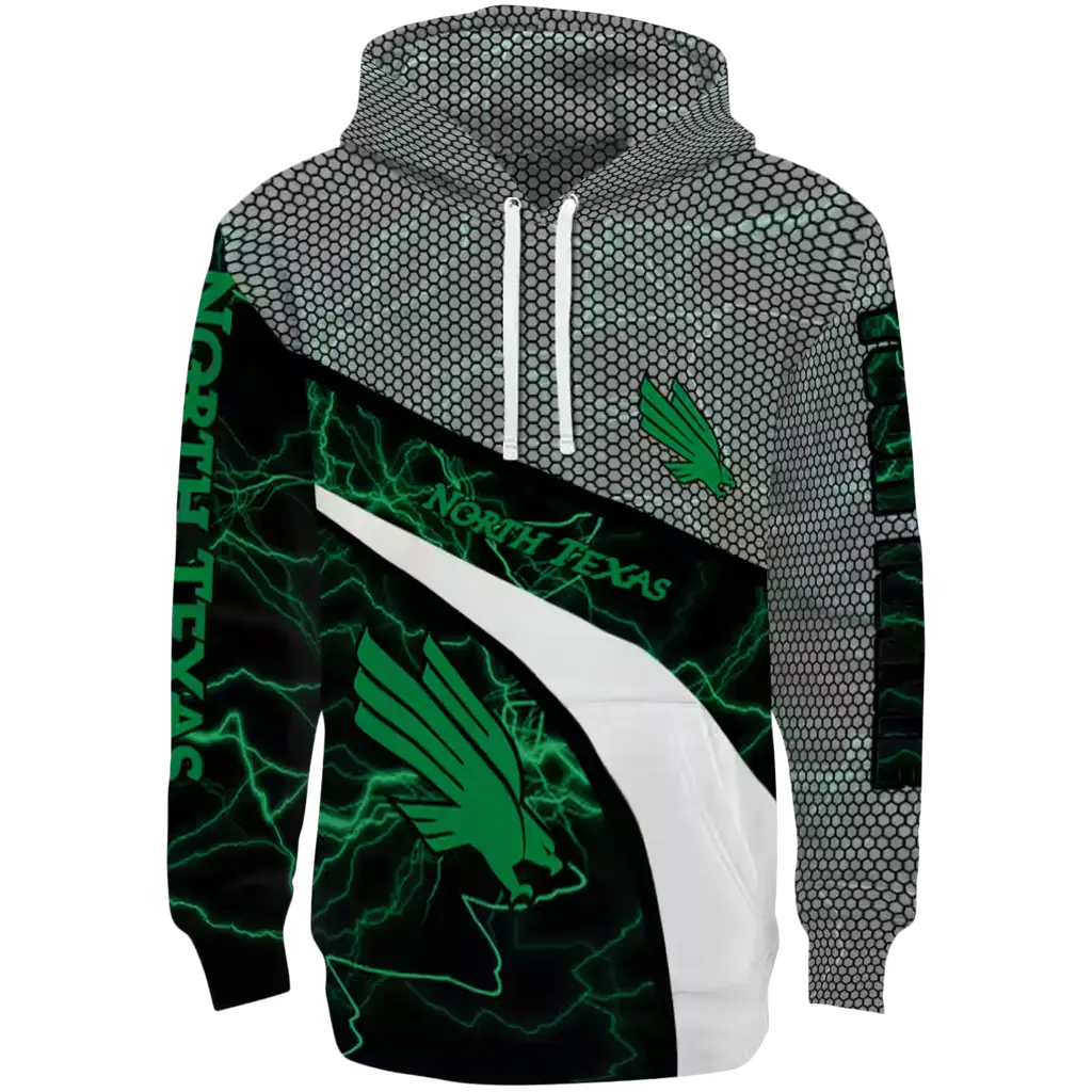 custom north texas mean green hexagonal mesh green black gray hoodie best selling custom north texas mean green hexagonal mesh green black gray hoodie best selling