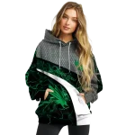 custom north texas mean green hexagonal mesh green black gray hoodie best selling