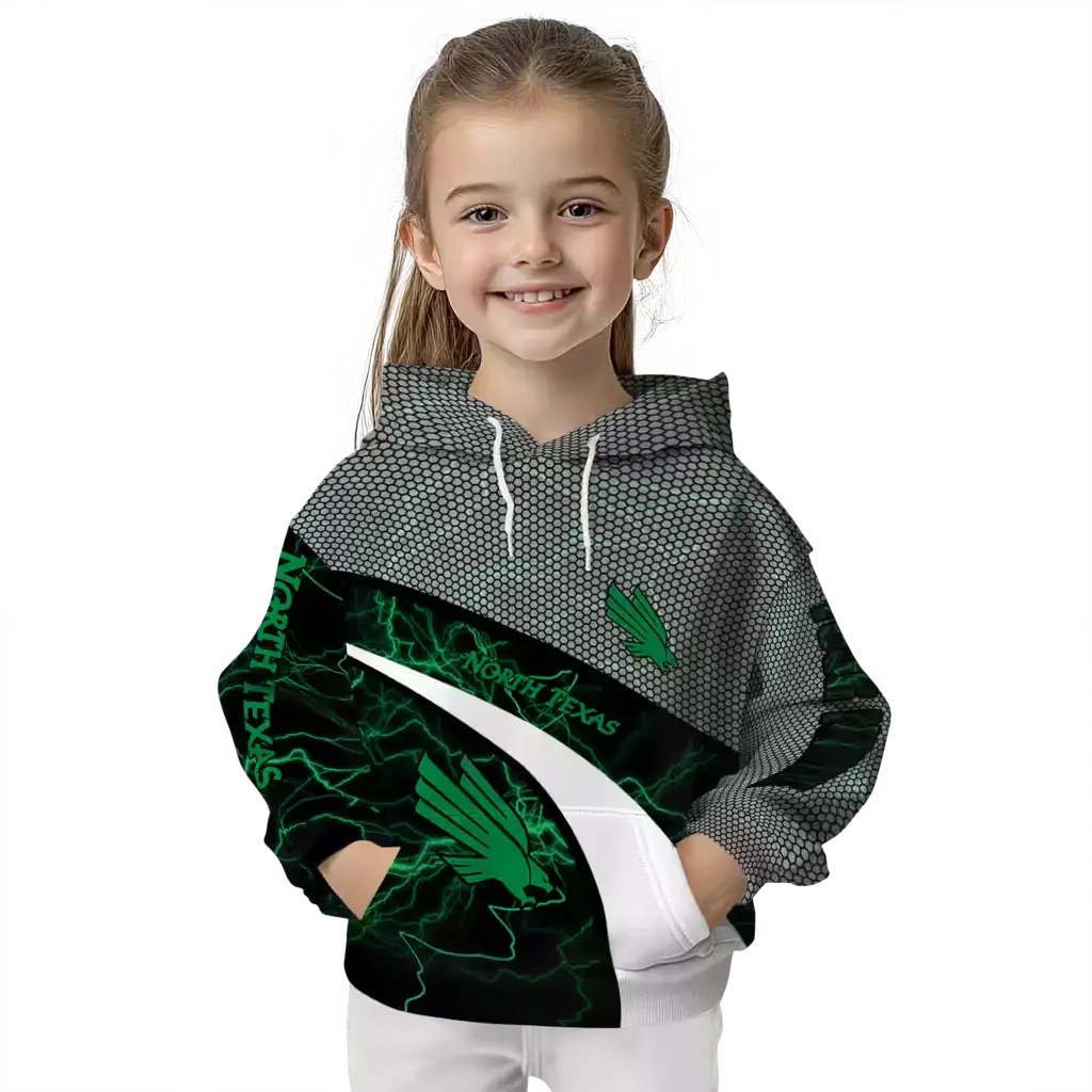 custom north texas mean green hexagonal mesh green black gray hoodie top rated custom north texas mean green hexagonal mesh green black gray hoodie top rated