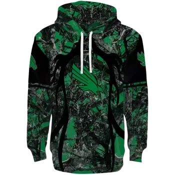 custom north texas mean green hunting theme green black hoodie best selling
