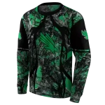 custom north texas mean green hunting theme green black hoodie best selling