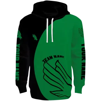 custom north texas mean green minimalist design green black hoodie best selling