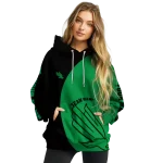 custom north texas mean green minimalist design green black hoodie best selling