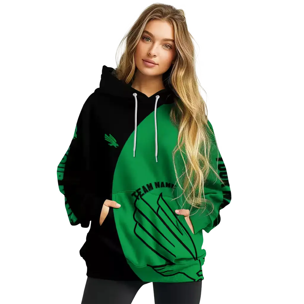 custom north texas mean green minimalist design green black hoodie high quality custom north texas mean green minimalist design green black hoodie high quality