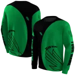 custom north texas mean green minimalist design green black hoodie best selling