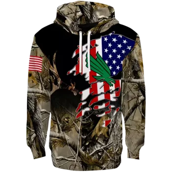 custom north texas mean green tree camo hoodie best selling