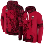 custom northern illinois huskies deer silhouette red hoodie best selling