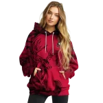 custom northern illinois huskies deer silhouette red hoodie best selling