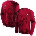 custom northern illinois huskies deer silhouette red hoodie best selling