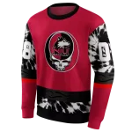 custom northern illinois huskies grateful vibes red hoodie best selling