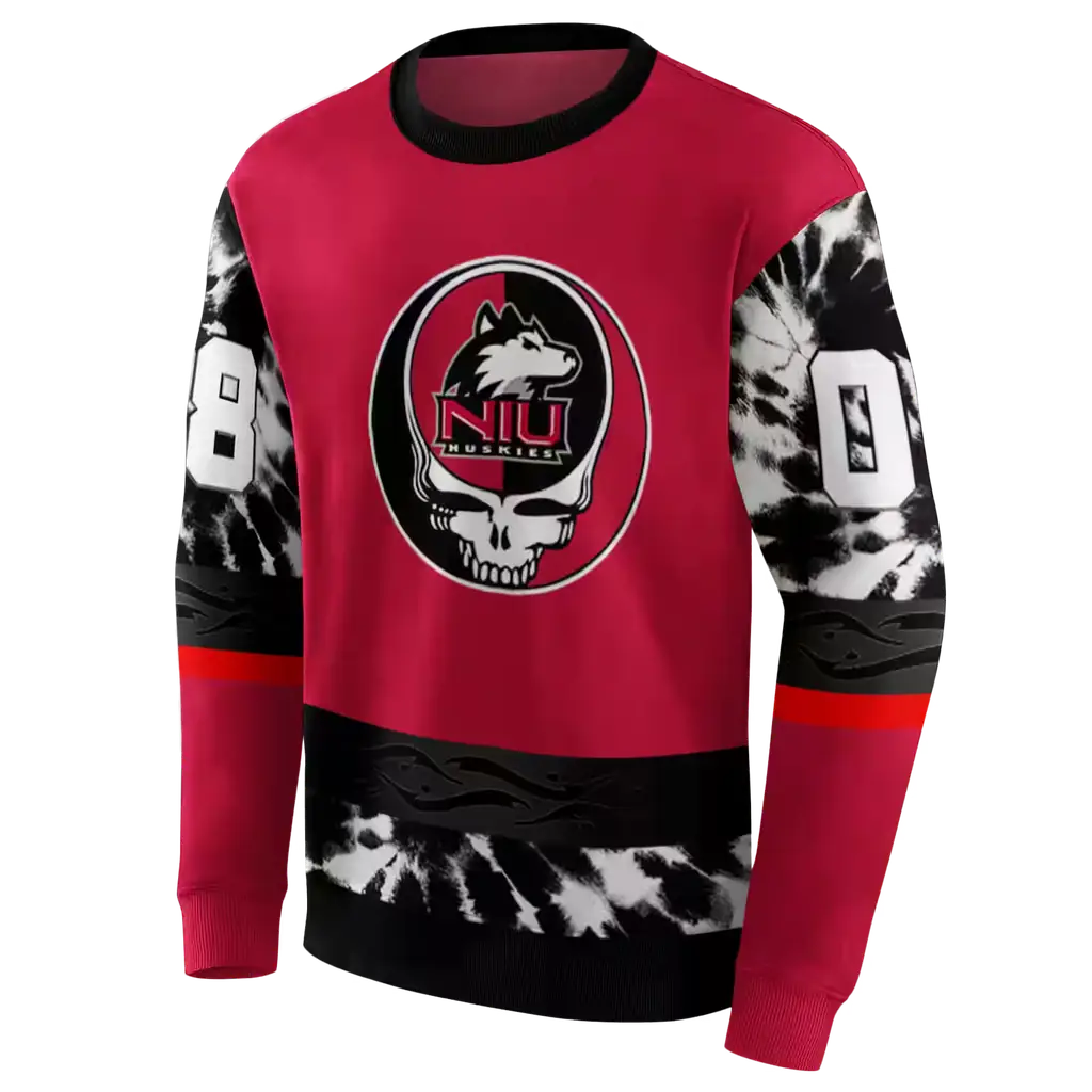 custom northern illinois huskies grateful vibes red hoodie new arrival custom northern illinois huskies grateful vibes red hoodie new arrival