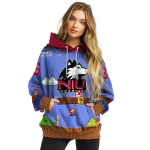 custom northern illinois huskies mario blue black hoodie best selling