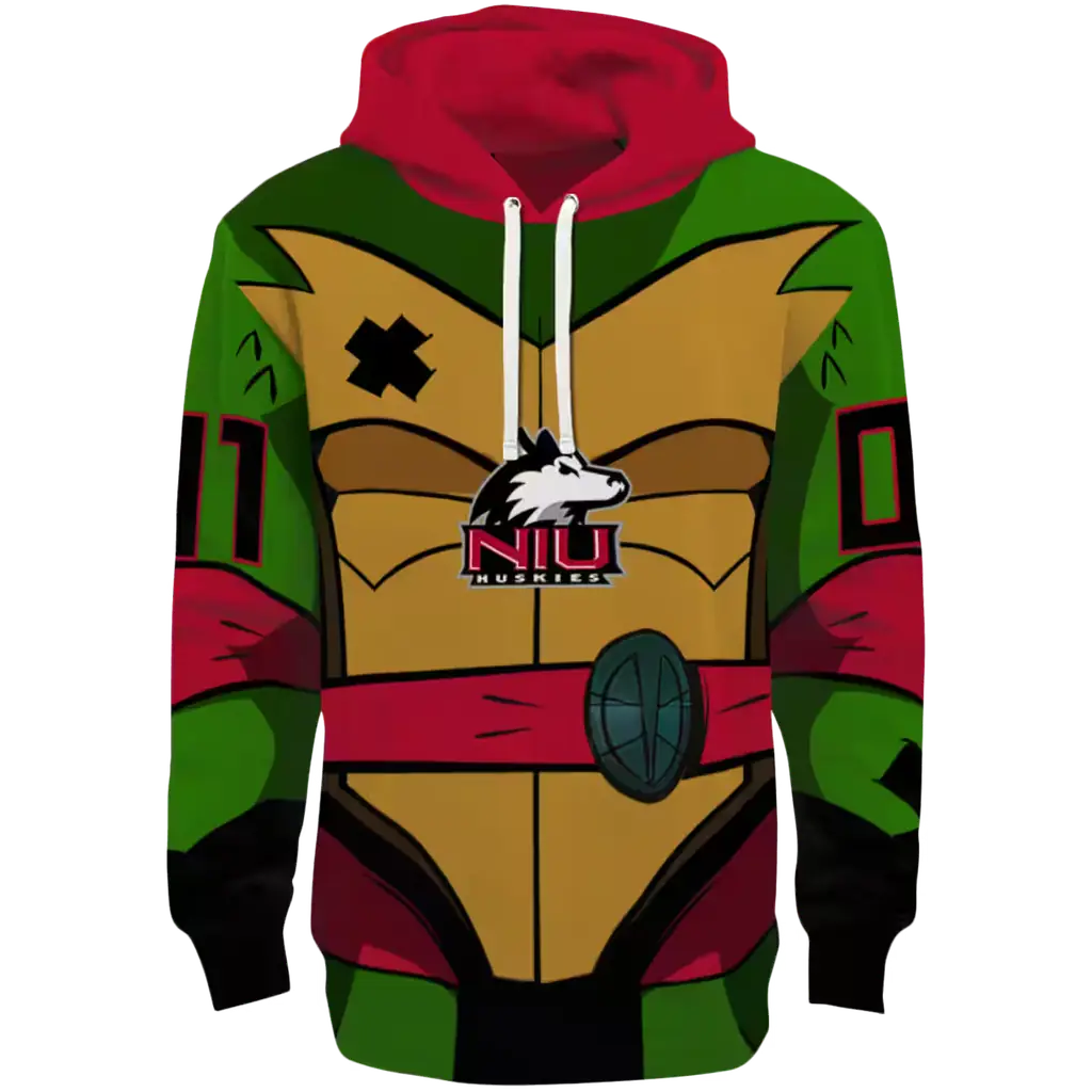 custom northern illinois huskies superhero armor red green hoodie best selling custom northern illinois huskies superhero armor red green hoodie best selling