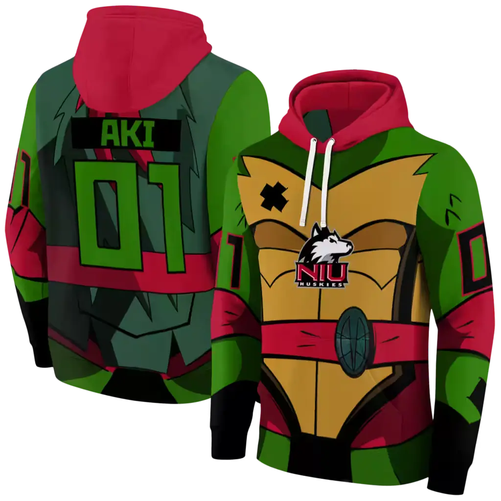 custom northern illinois huskies superhero armor red green hoodie fashion forward custom northern illinois huskies superhero armor red green hoodie fashion forward