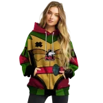custom northern illinois huskies superhero armor red green hoodie best selling