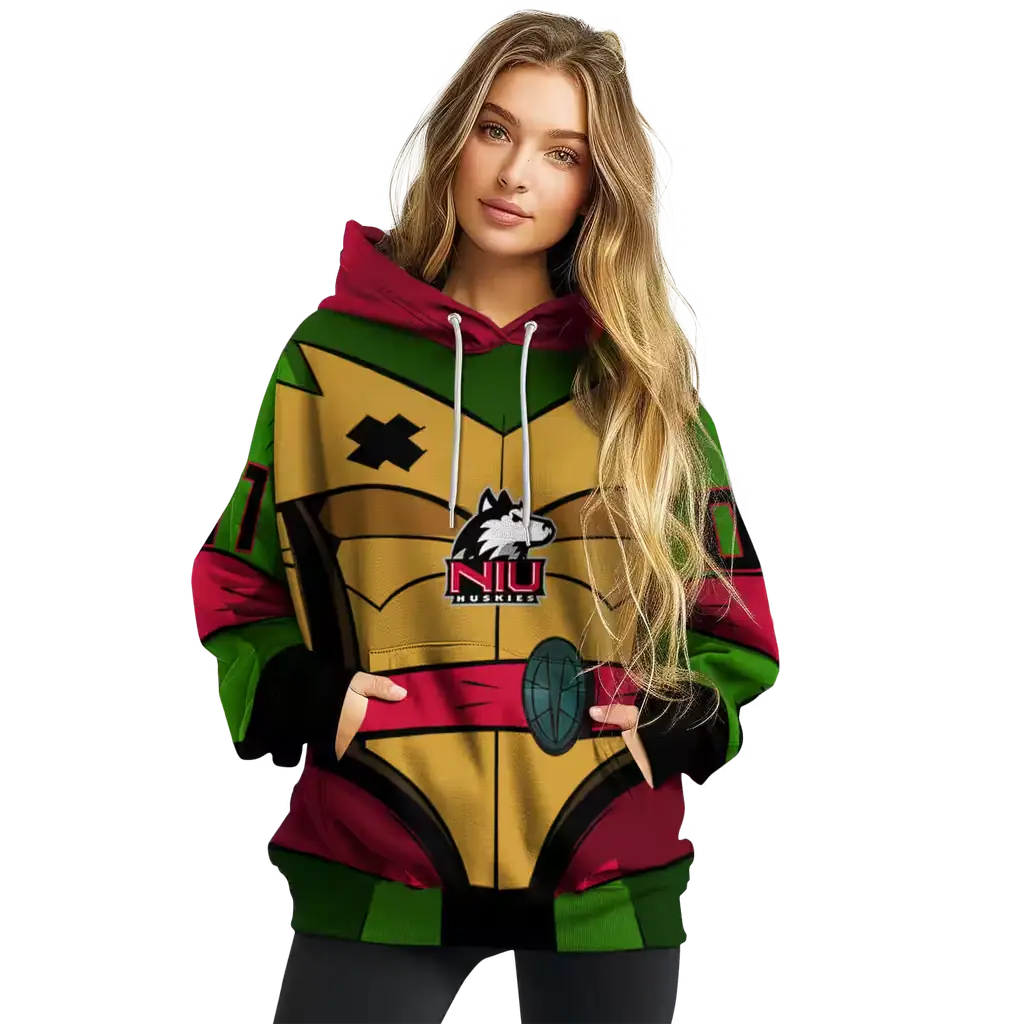 custom northern illinois huskies superhero armor red green hoodie high quality custom northern illinois huskies superhero armor red green hoodie high quality