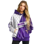 custom northwestern wildcats abstract shape purple hoodie best selling
