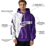 custom northwestern wildcats abstract shape purple hoodie best selling