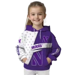 custom northwestern wildcats abstract shape purple hoodie best selling