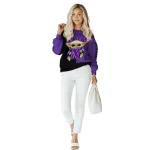 custom northwestern wildcats baby yoda purple black hoodie best selling