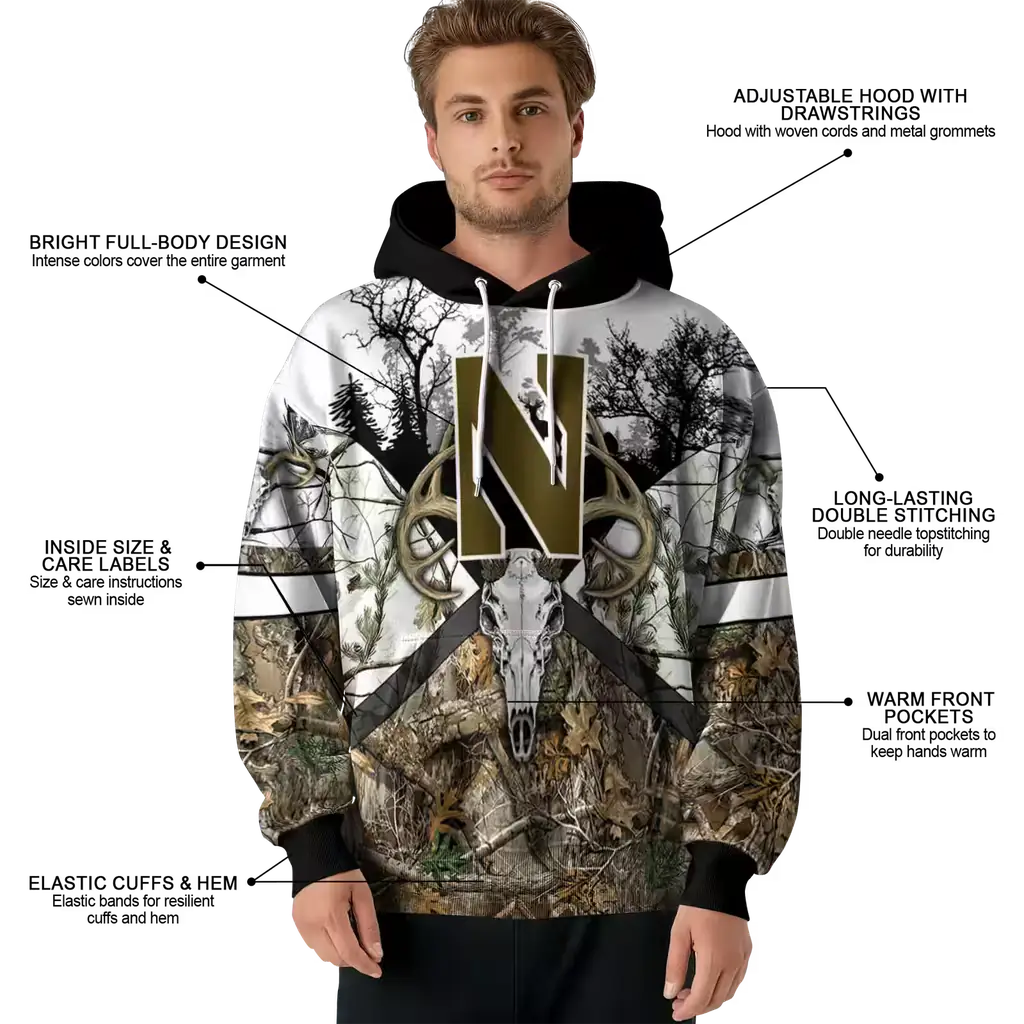 custom northwestern wildcats forest silhouette hoodie latest model custom northwestern wildcats forest silhouette hoodie latest model