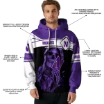 custom northwestern wildcats grim reaper purple black hoodie best selling