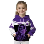 custom northwestern wildcats grim reaper purple black hoodie best selling