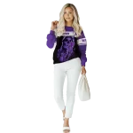 custom northwestern wildcats grim reaper purple black hoodie best selling