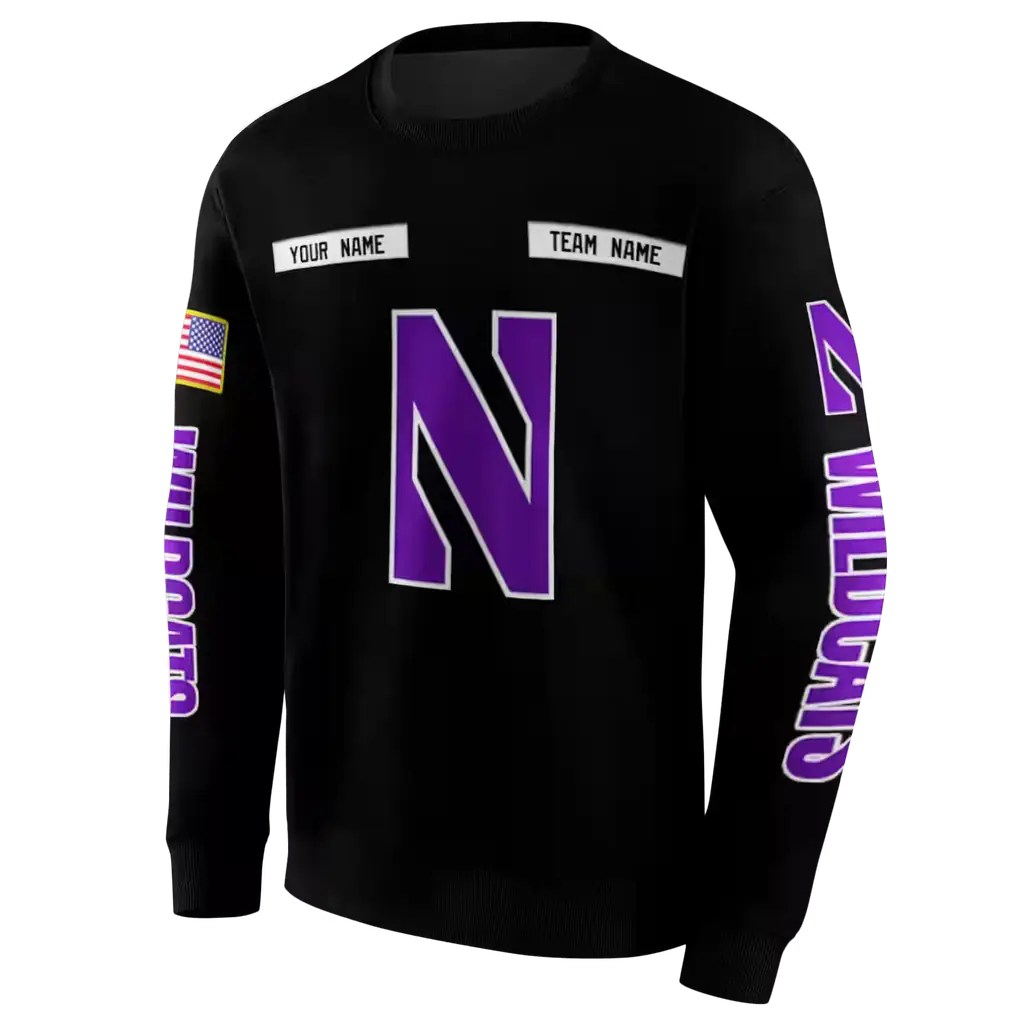 custom northwestern wildcats punisher skull black hoodie new arrival custom northwestern wildcats punisher skull black hoodie new arrival
